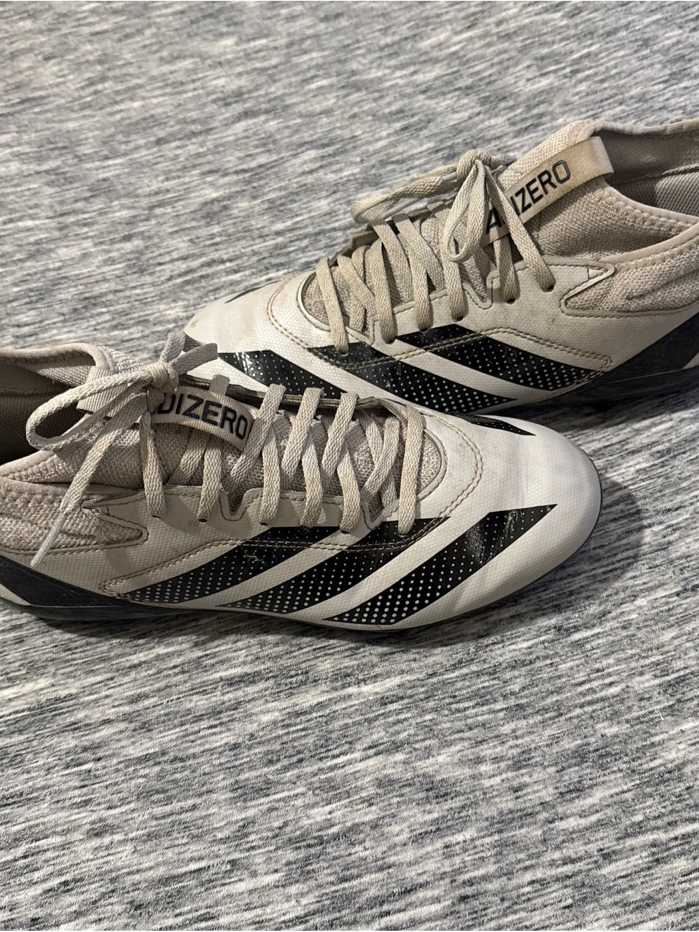 adidas Adizero Football Cleats - gray/black